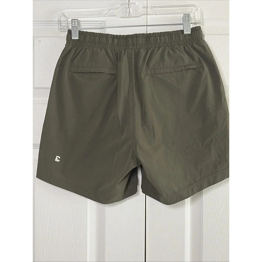 Bearbottom Stretch Swim Shorts Mens Size S Olive Green 5.5